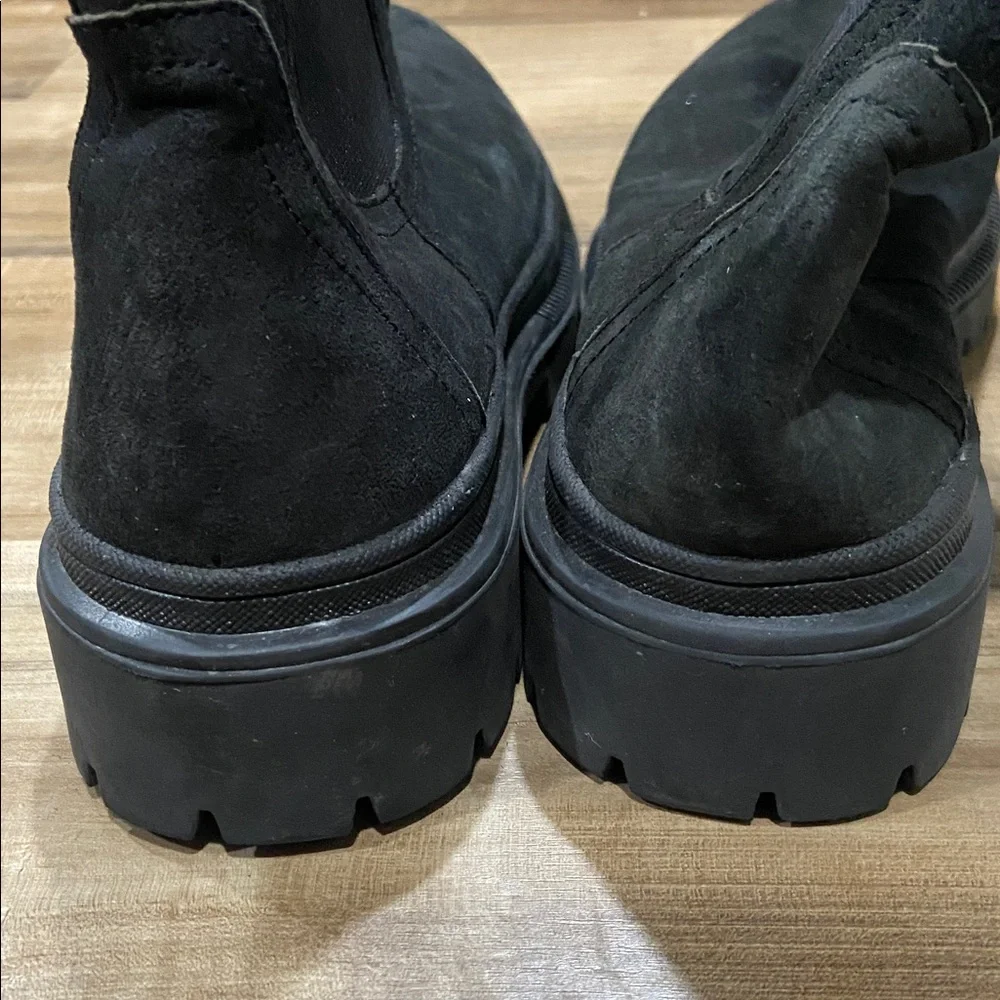 Black Chunky Chelsea Boots - Picture 8 of 8